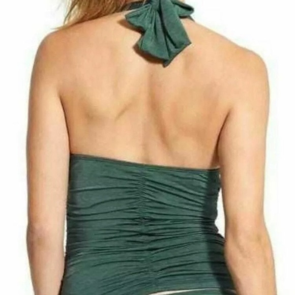 ATHLETA AQUALUXE Green HALTER TANKINI NWOT - Picture 2 of 5